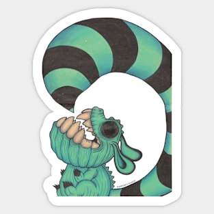 Eat myself Eat my tail Sticker